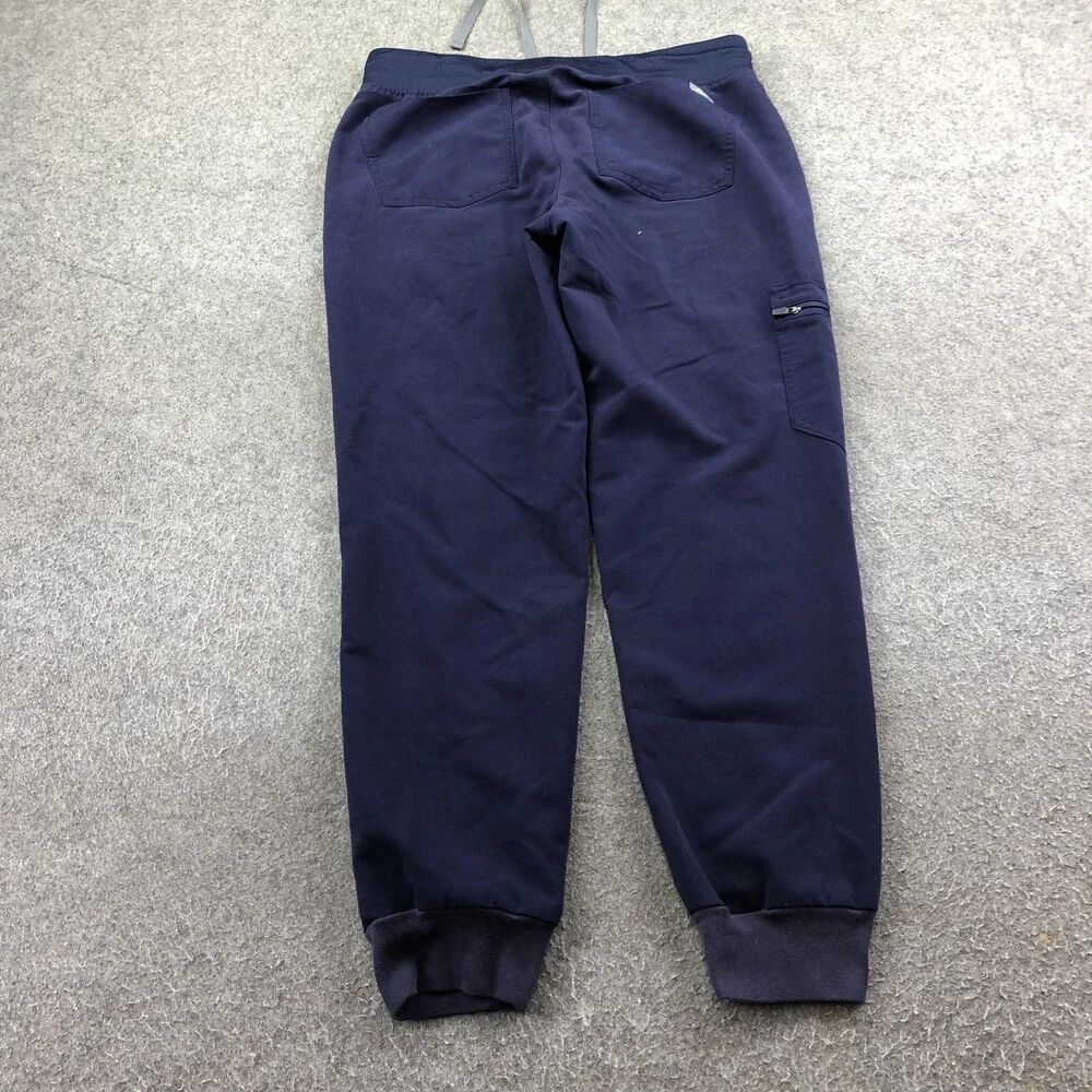 FIGS Scrub Pants Womens Small Blue Technical Collection Jogger Cargo Pockets